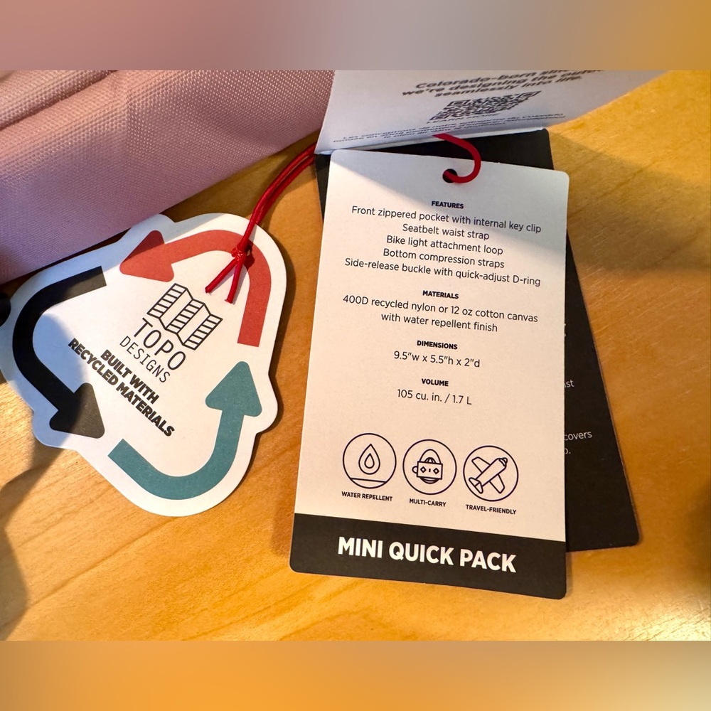 Topo Designs Pink Travel Bag - Picture 7 of 9